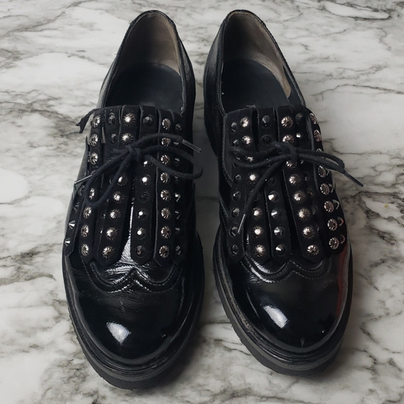 paul green studded loafers